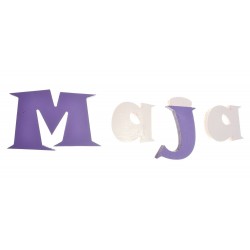 Imię dziecka z liter 3D
